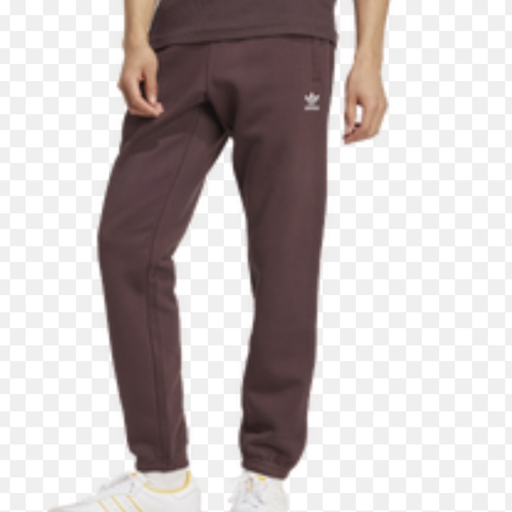 Adidas Kids Fleece Tapered Sweatpants Brown Size Large